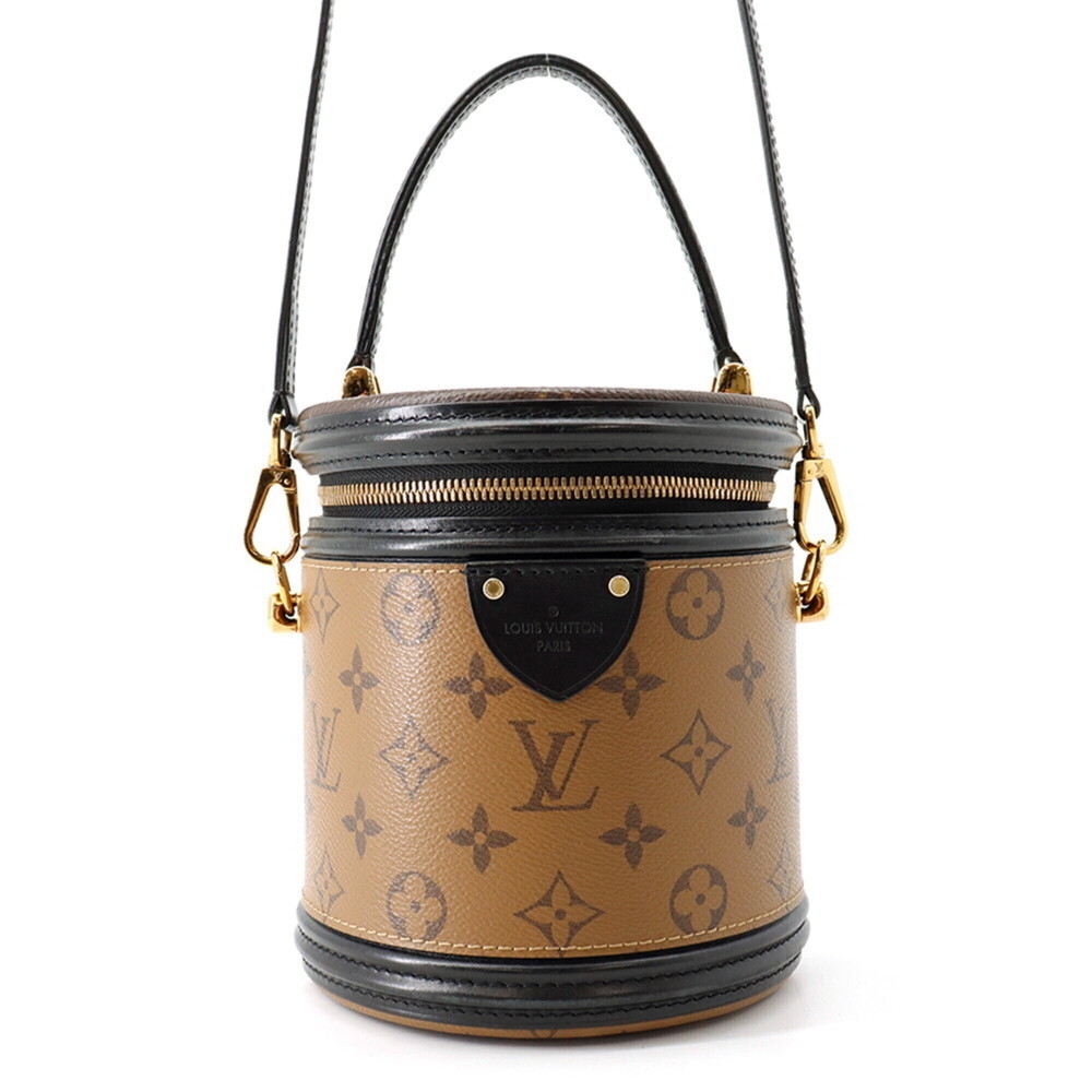 Louis Vuitton Monogram Reverse Cannes Handbag M43986, 2-way Shoulder Bag, Bla...